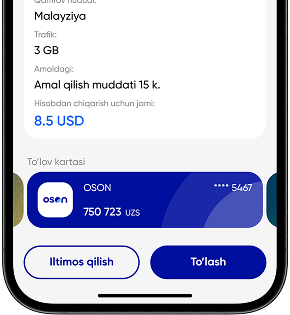 Payment screen Payment screen